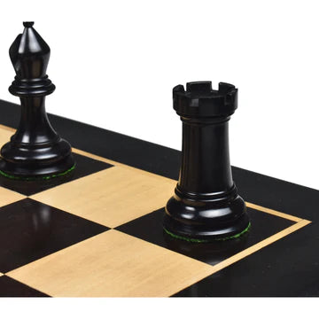 Repro 2016 Sinquefield Staunton Chess Set - Chess Pieces Only -Ebony Wood- Triple Weight