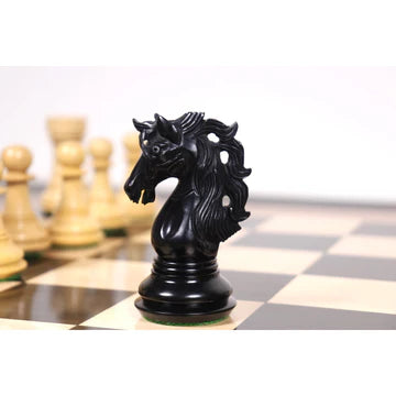 4.6" Spartacus Luxury Staunton Chess Set - Chess Pieces Only- Ebony Wood - Triple Weight