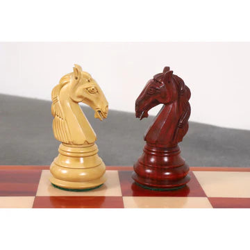 4.6″ Rare Columbian Triple Weighted Luxury Chess Set - Chess Pieces Only -Ebony Wood