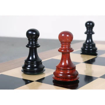 4.6" Prestige Luxury Staunton Chess Set - Chess Pieces Only - Bud Rosewood - Triple Weighted