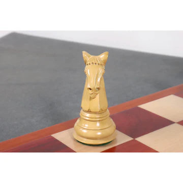 4.6″ Rare Columbian Triple Weighted Luxury Chess Set - Chess Pieces Only -Ebony Wood