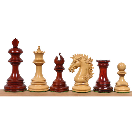 Alexandria Luxury Staunton Chess Set - Chess Pieces Only - Triple Weighted - Bud Rose Wood