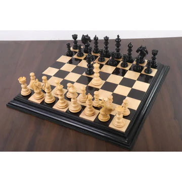 4.5" Gallant Knight Luxury Staunton Chess Set- Chess Pieces Only - Triple Weighted - Ebony Wood