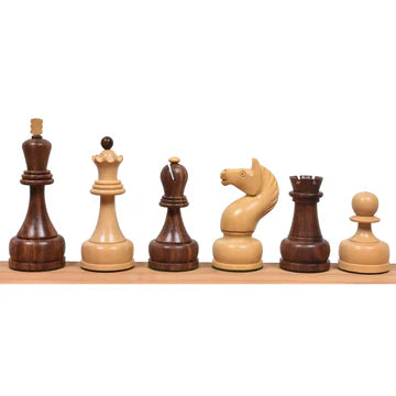 1960's Soviet Championship Tal Chess Set - Chess Pieces Only - Golden Rosewood - 4" King