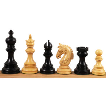 4.1" Stallion Staunton Luxury Chess Set - Chess Pieces Only - Triple Weighted Ebony Wood