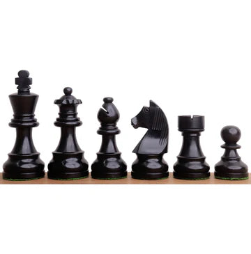 3.3" Tournament Staunton Chess Set - Chess Pieces Only - Golden Rosewood - Compact size