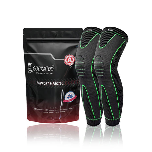 Gamma Fitness Long Knee Compression Support