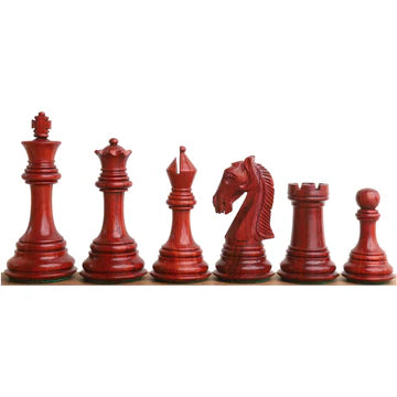 3.9" New Columbian Staunton Chess Set - Chess Pieces Only - Ebony Wood - Triple Weighted