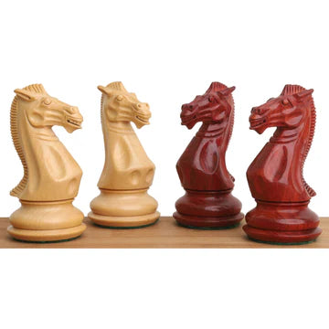 4.1" Traveller Staunton Luxury Chess Set - Chess Pieces Only-Triple Weighted Ebony Wood