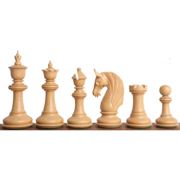 4.6" Bath Luxury Staunton Chess Set - Chess Pieces Only - Ebony Wood - Triple Weight