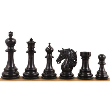 4.6" Prestige Luxury Staunton Chess Set - Chess Pieces Only - Bud Rosewood - Triple Weighted