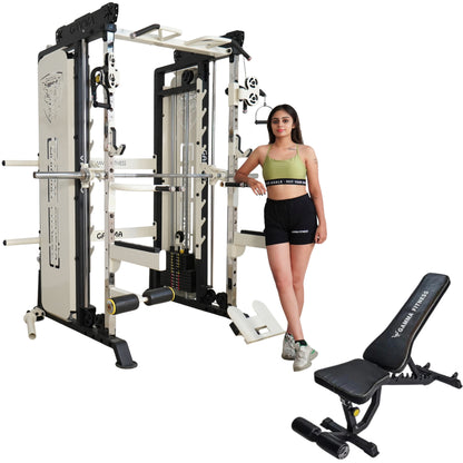 Functional Trainer with Smith Machine FTS-701 Lx with Pec Fly With Adjustable Bench Combo