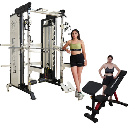 Functional Trainer with Smith Machine FTS-701 Lx with Pec Fly With Adjustable Bench Combo