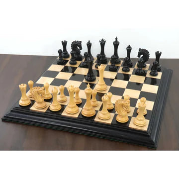 4.6" Avant Garde Luxury Staunton Chess Set - Chess Pieces Only - Bud Rosewood & Boxwood