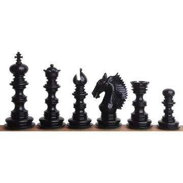 4.5" Gallant Knight Luxury Staunton Chess Set- Chess Pieces Only - Triple Weighted - Ebony Wood