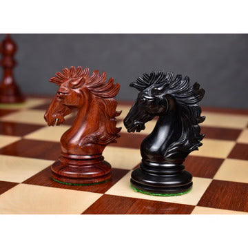 Alexandria Luxury Staunton Chess Set - Chess Pieces Only - Triple Weighted - Bud Rose Wood