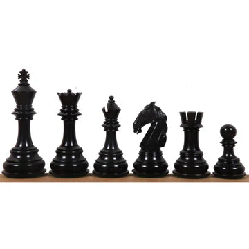 4.6" Rare Columbian Triple Weighted Luxury Chess Set - Chess Pieces Only - Bud Rosewood