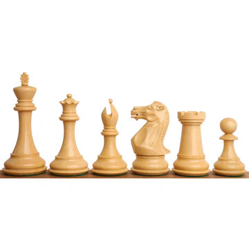 4" Sleek Staunton Luxury Chess Set - Chess Pieces Only - Triple Weighted Bud Rose Wood