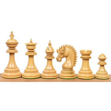 4.4" Dragon Luxury Staunton Chess Set - Chess Pieces Only - Triple Weighted - Ebony Wood