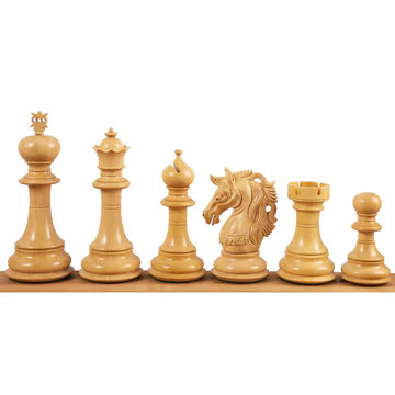 4.6" Prestige Luxury Staunton Chess Set - Chess Pieces Only - Bud Rosewood- Triple Weighted