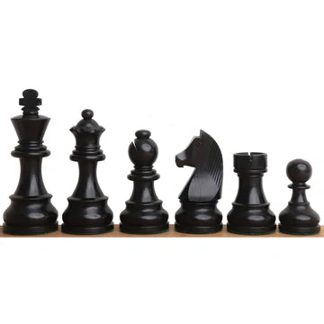 3.9" Tournament Wooden Chess Set - Chess Pieces Only - Golden Rose wood - Extra Queens