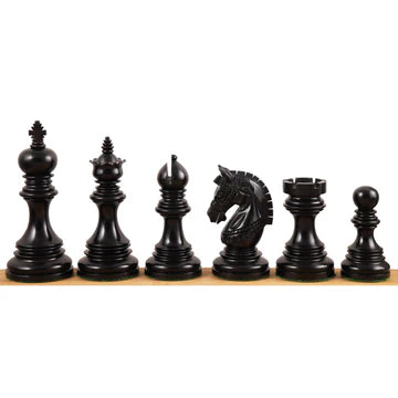 4.1" Stallion Staunton Luxury Chess Set - Chess Pieces Only - Triple Weighted Ebony Wood