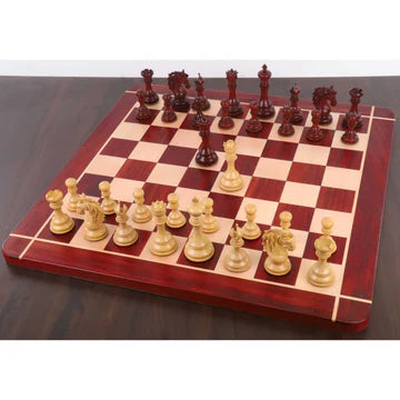 4.4" Goliath Series Luxury Staunton Chess Set - Chess Pieces Only - Bud Rosewood & Boxwood