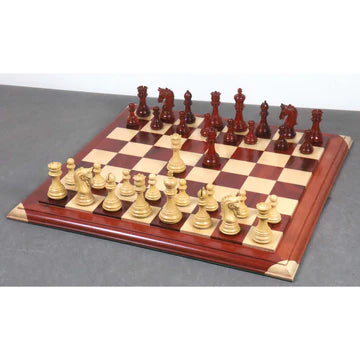 3.8" Imperial Staunton Luxury Chess Set - Chess Pieces Only - Weighted Ebony Wood  (4)