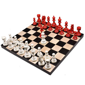 4.1" Stallion Staunton Luxury Chess Set - Chess Pieces Only - Triple Weighted Ebony Wood