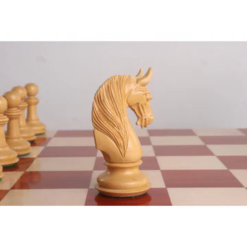 4.6" Bath Luxury Staunton Chess Set - Chess Pieces Only - Ebony Wood - Triple Weight