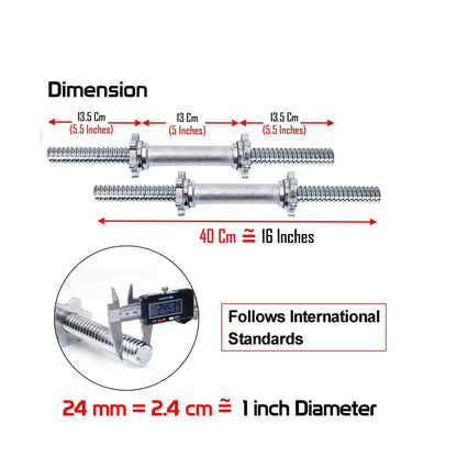 Gamma Fitness 14 INCH DUMBBELL BAR ( REGULAR )