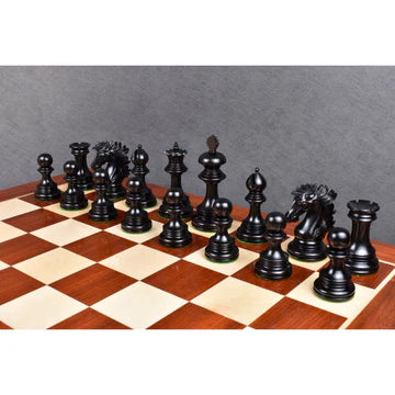 Alexandria Luxury Staunton Chess Set - Chess Pieces Only - Triple Weighted - Ebony Wood