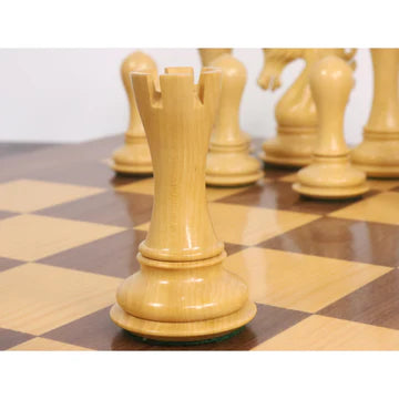 4.6" Avant Garde Luxury Staunton Chess Set - Chess Pieces Only-Ebony Wood- Triple Weight