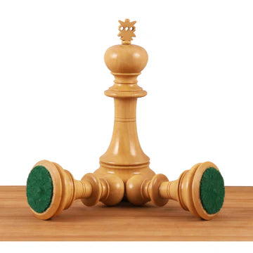 4.6" Prestige Luxury Staunton Chess Set - Chess Pieces Only - Bud Rosewood- Triple Weighted