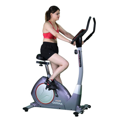 Gamma Fitness Upright Bike UB-770| For Home Gym & Commercial Gym| Magnetic Resistance| Bike For Cardio Workouts|