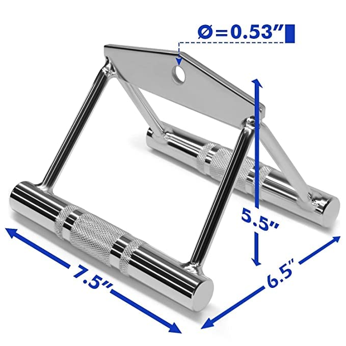 Gamma Fitness TBR-200 a T-Bar Row Plate Post Insert Landmine - 360° Swivel for Easy Use in Small Spaces - Great for Back Exercises