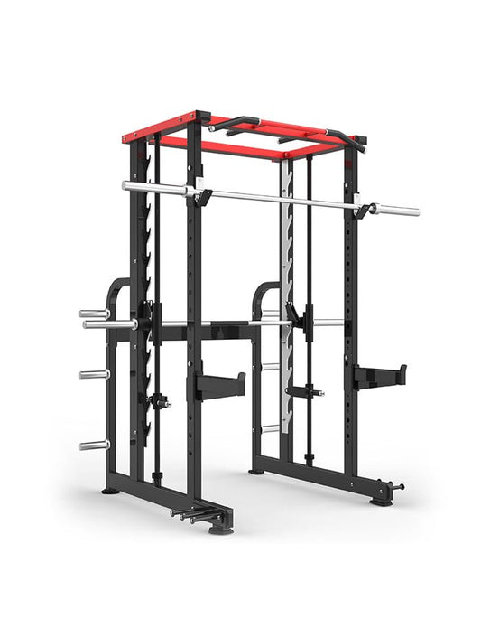 Gamma Fitness Power Squat Rack with Smith Machine PRS-201 Luxury - Deccan Series for Commercial or Home Gym Workout