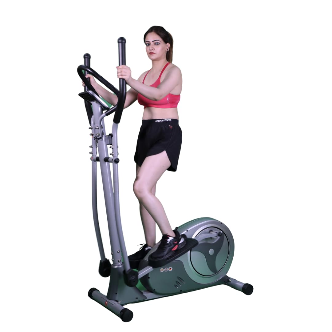 Gamma Fitness Elliptical Cross Trainer GF-560 | 8 Kg Flywheel | Designed in Germany | 120 Kg User Weight Capacity | 1 Year Warranty | Imported Product