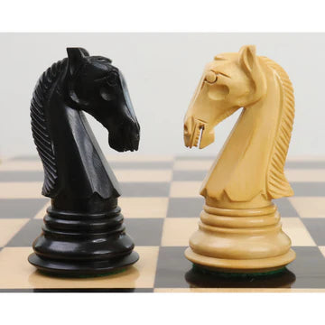 3.9" New Columbian Staunton Chess Set - Chess Pieces Only - Ebony Wood - Triple Weighted