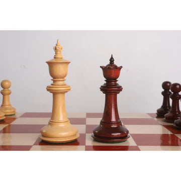 4.6" Bath Luxury Staunton Chess Set - Chess Pieces Only - Ebony Wood - Triple Weight