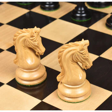 Repro 2016 Sinquefield Staunton Chess Set - Chess Pieces Only -Ebony Wood- Triple Weight