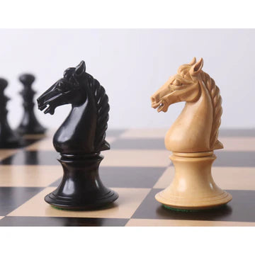 4.3" Aristocrat Series Luxury Staunton Chess Set- Chess Pieces Only - Ebony Wood & Boxwood