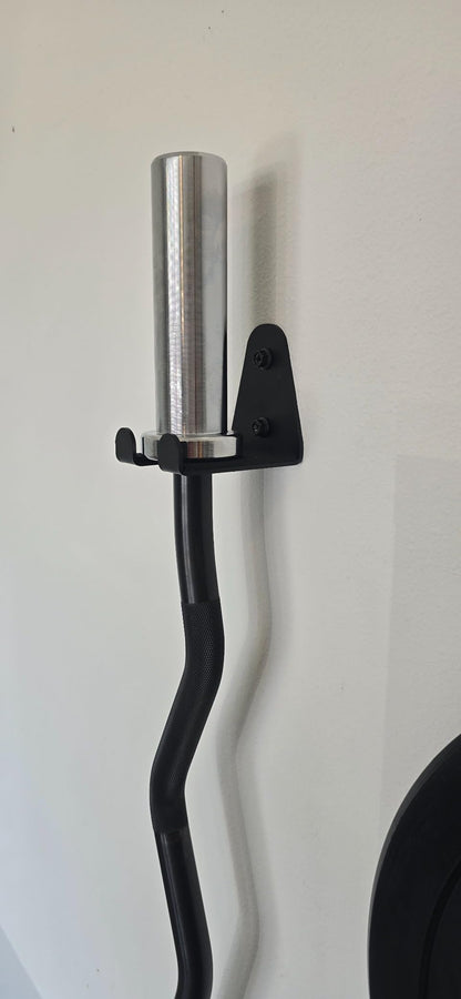 Wall Mount Barbell Holder – Heavy Duty, Space-Saving Bar Storage Rack