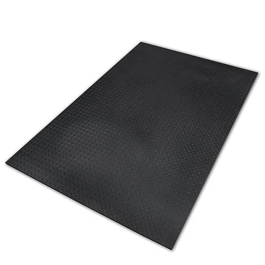 Rubber Flooring Mats for Commercial or Home Gym Purpose | 4 x 3 Feet (10 mm Thickness)