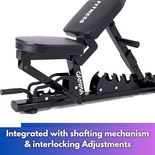 GAMMA FITNESS Steel Multi Home Gym FTS-108 - Functional Trainer with Adjutable Exercise Gym Bench MB-900| for Commercial Gym or Home Gym