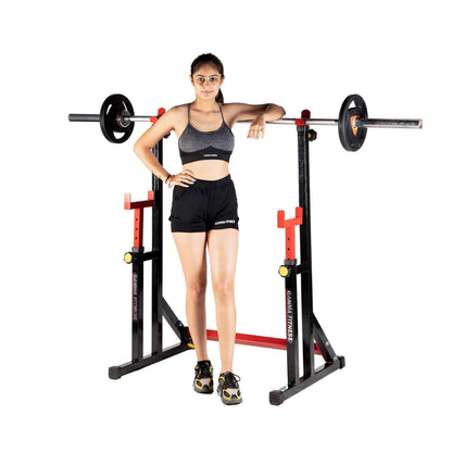 Multi Functional Fully Adjustable Squat Stand, Bicep Stand, Barbell Stand SS-670 For Squat Exercise For Home Gym | Commercial Use