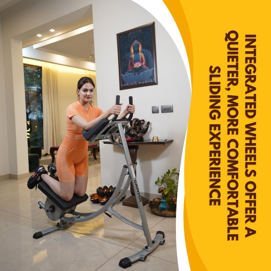 Gamma Fitness AB Abdominal Coaster | AB Core Slider For Abs Workout & To Reduce Tyre Fat | Abdominal Crunches | AC-08 Domestic