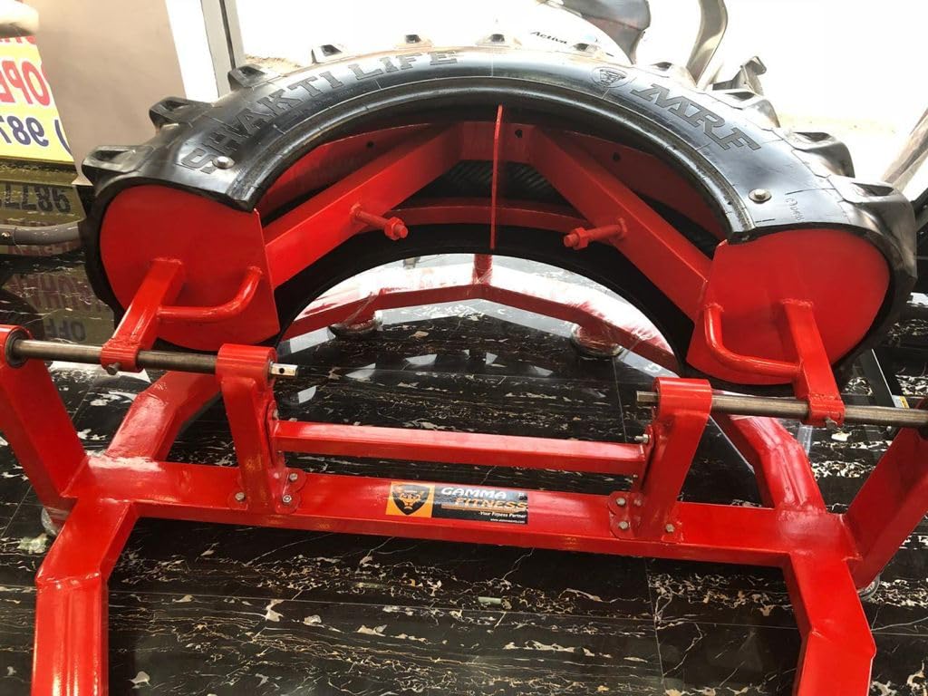 Gamma Fitness Tyre Flip Machine with 28 mm Shafts Double Supports GF-741 for Commercial Gym