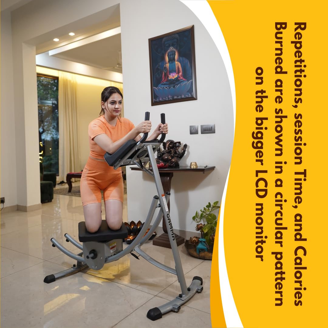 Gamma Fitness AB Abdominal Coaster | AB Core Slider For Abs Workout & To Reduce Tyre Fat | Abdominal Crunches | AC-08 Domestic
