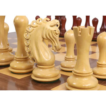 4.6" Avant Garde Luxury Staunton Chess Set - Chess Pieces Only-Ebony Wood- Triple Weight